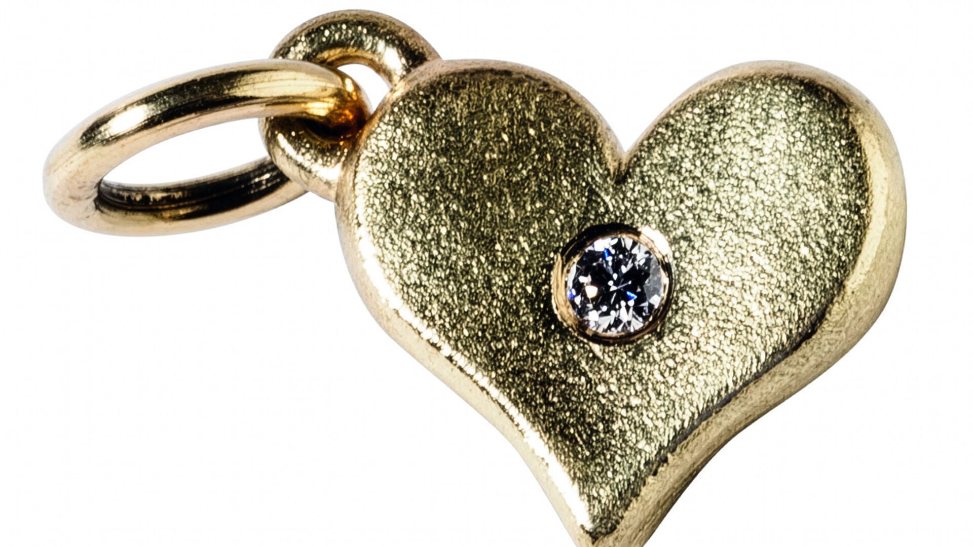 s´HERZERL in Gold mit Brillant