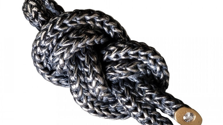 Großer KNOTEN Silber geschwärzt